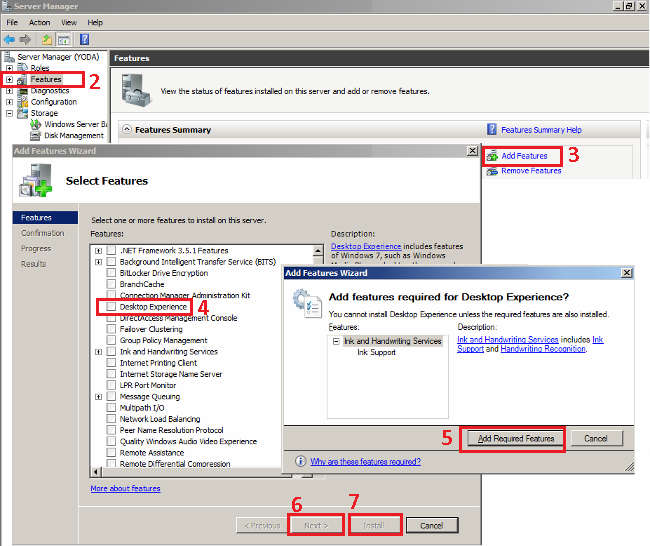 Server 2008 R2 - Desktop Experience Feature Server 2008 R2 - Desktop Experience Feature