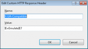 X-UA-Compatible Header